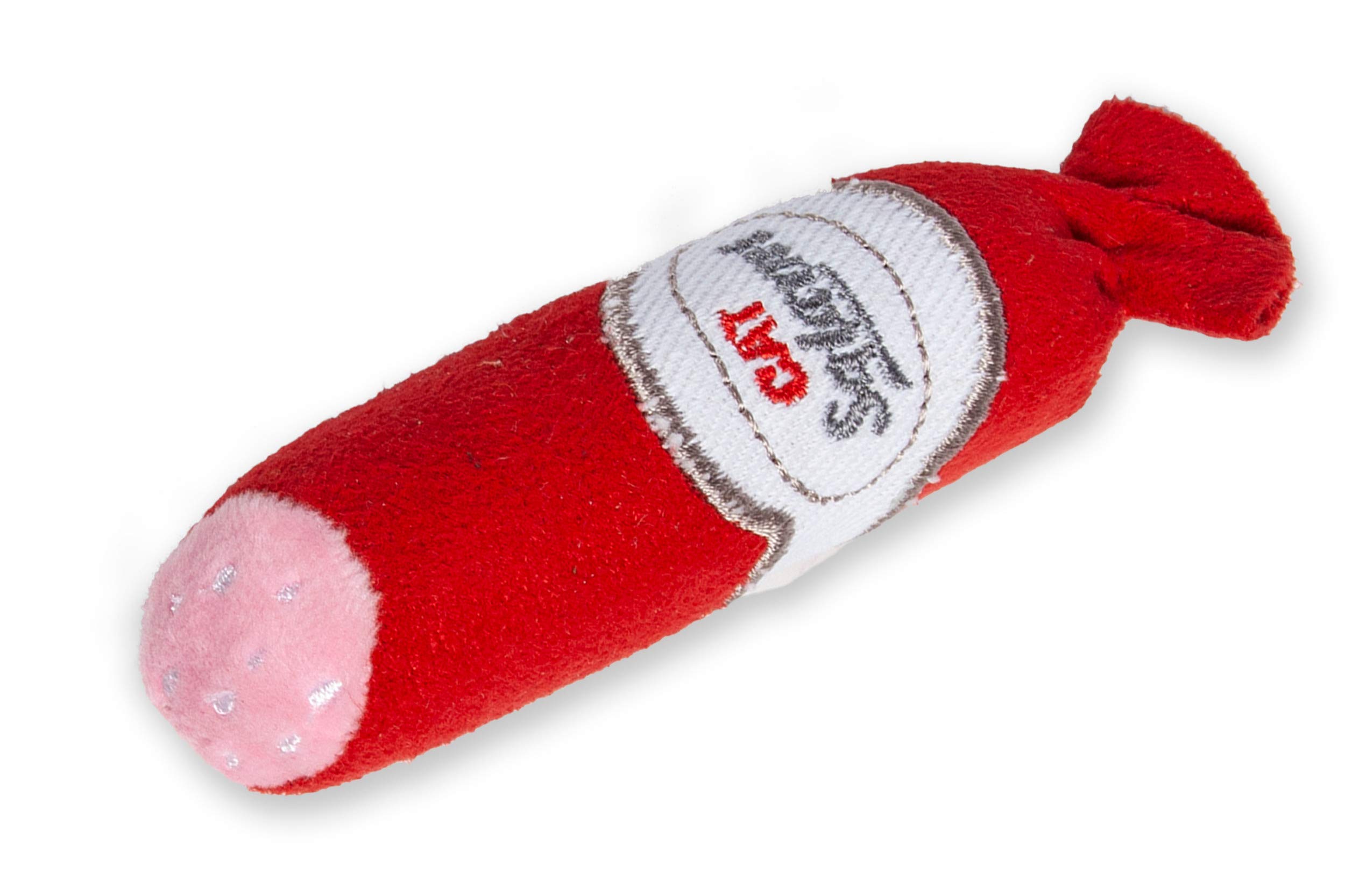 Karlie Salami Cat Toy Textile Length: 11.5 cm Red