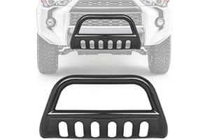 KUAFU Bull Bar Brush Guard Compatible with 2010-2024 Toyota 4Runner Grille Grill Guard Impact Bar W/Mounting Bracket Steel Powder Coated Black