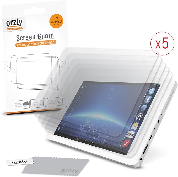 Argos MyTablet / BUSH MyTablet Screen Protectors FIVE PACK of