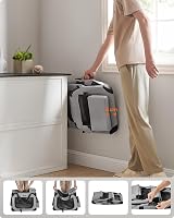 Feandrea Foldable Pet Carrier Bag Large Soft Sided Travel Crate Smoke Grey view 5