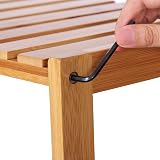 SONGMICS Bamboo 5-Tier Adjustable Storage Shelf 132 cm Natural view 8