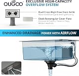 OUGOO 304 Stainless Steel Black Kitchen Sink 45x50cm Single Bowl Darin Kit view 8