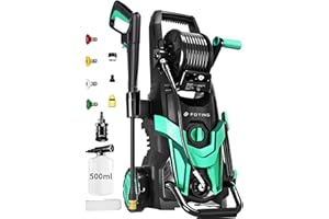 4500 PSI Pressure Washer, Power Washer with 4 Quick Connect Nozzle & Foam Cannon & Filter, High Pressure Washer for Cars/Fenc