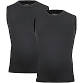 TeGlraddix Youth Boy Girls Sleeveless Compression Shirt Kid Athletic Tank Top Quick Dry Basketball Football Undershirt