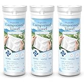 Towel Refills for Hot Face Towel Warmer,66 Pcs Disposable Compressed Towels | for Smart Towel Heater Machine, 3 Buckets, 22 Pcs Per Bucket for Home Spa &amp; Makeup Removal