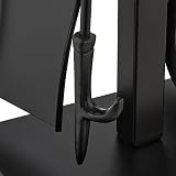 Relaxdays 5pc Fireplace Tool Set Black Metal Stand Ash Shovel Broom Tongs view 9
