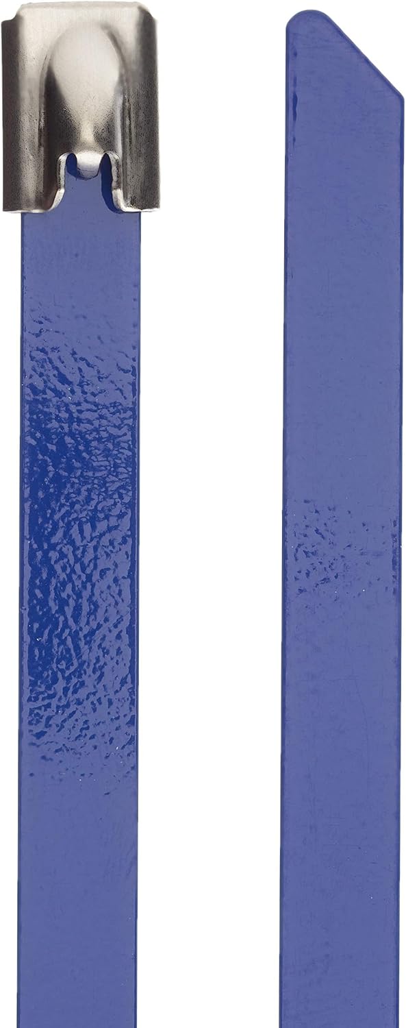 DeLock Stainless Steel Cable Ties L 300 x W 7.9 mm Blue Pack of 10