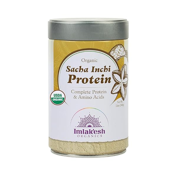 IMLAKESH ORGANICS SACHA INCHI PROTEIN, POWDER (12OZ METAL JAR)