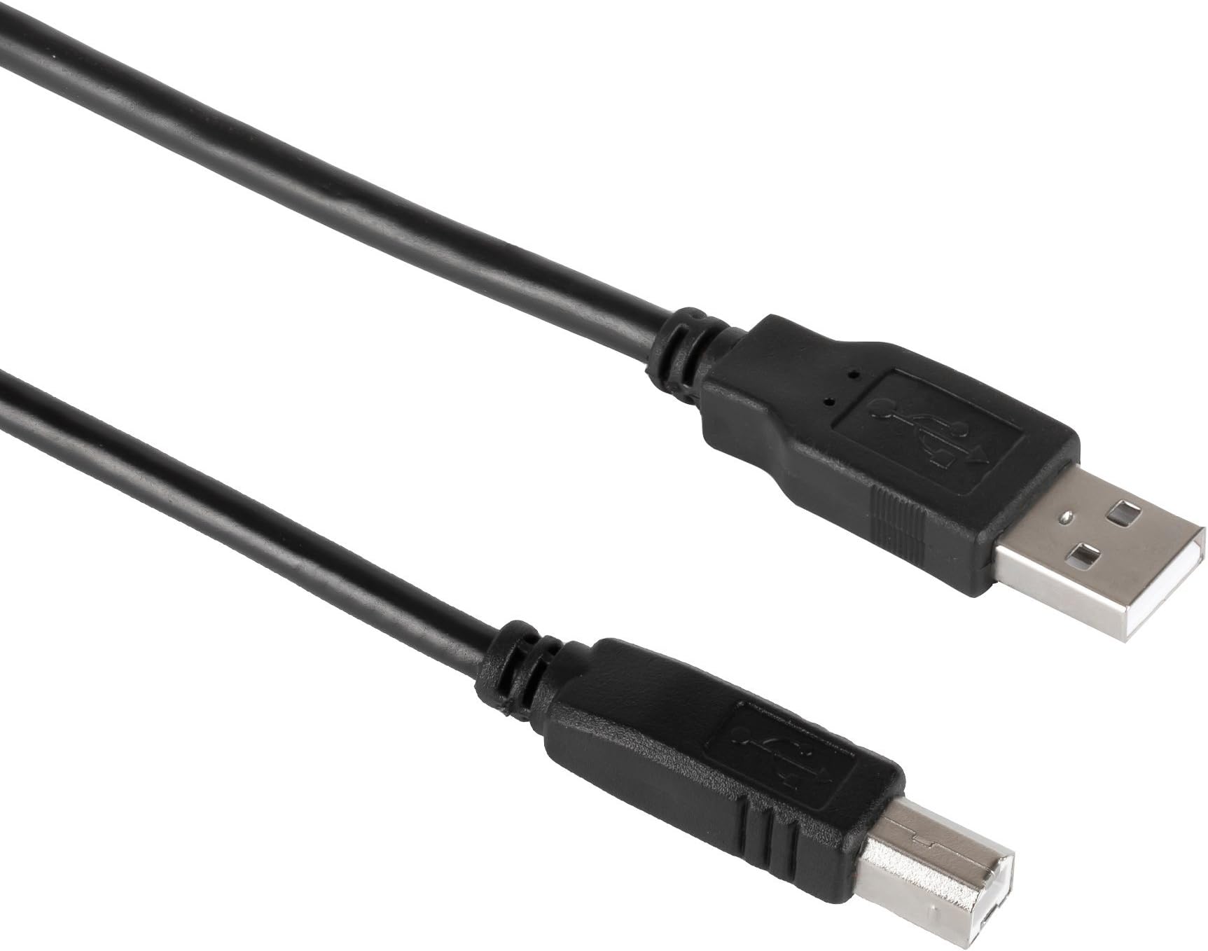 USB 2.0 Printer Cable 3M/10ft Usb 2 High Speed Connectors Printer Scanner Cable Usb2.0 Data Wire Type A Male to B Male(3M, black)