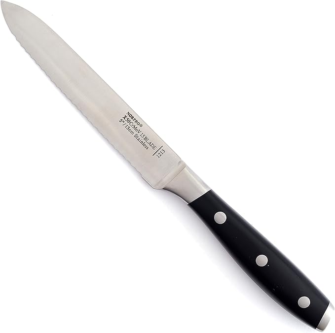 Norpro 5Inch, 1213 Serrated Utility Tomato Knife, Black Amazon.ca