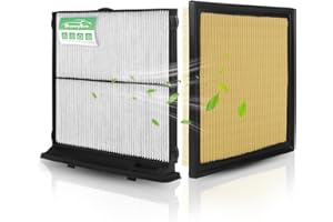 STAUNCHAUTO Engine & Cabin Air Filter Set for Subaru Forester 2.5L 2026 2025 2024 2023 2022 2021 2020 2019 Air filter for Car Replacement 72880-FL000 16546AA16A Automotive Accessories-2 Pack