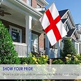 AhfuLife St George Flag 5ft x 3ft Double Sided with Brass Grommets England view 6