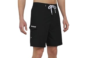 Quiksilver Men's Swimwear Regular Fit Fixed Waist UPF 50 Quick Dry Board Shorts (32-40)