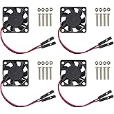 Easycargo 30mm Fan 5V 3.3V DC Quiet Fan for Raspberry Pi 5 4 3B+ 3007 (4-Sets)