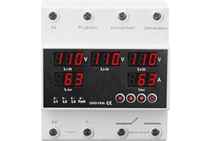 Generator Transfer Switch, Automatic Transfer Switch, Clear LED Display, 3 Phases, 4 Wires for Data Center Base Station (AC11