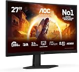 AOC C27G4ZXE 27 Inch Curved FHD 280 Hz 0.3ms HDR10 FreeSync