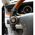 Easy Turn Plus Concept Safe Slim Power Handle Car Vehicle Steering Wheel Spinner Knob Orange