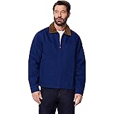 Amazon Essentials Men's Relaxed-Fit Rigid Denim Zip Up Jacket