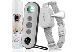 POIIOPY Citronella Dog Training Collar with Remote【Can't Work Automatically】,3 Modes & 3 Spray Levels, Spray/Vibration/Beep, Humane Citronella Dog Collar,1000ft Range No Shock Rechargeable Spray Dog Collar