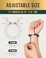 MagnetRX Magnetic Hematite Bracelet MAX Strength 8mm Beaded Men Women view 6