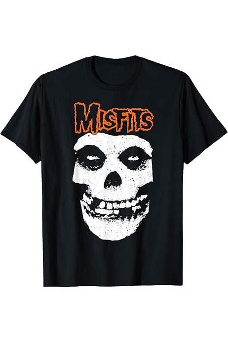 Amazon.com: Misfits – Halloween Skull Premium T-Shirt : Clothing, Shoes \u0026  Jewelry