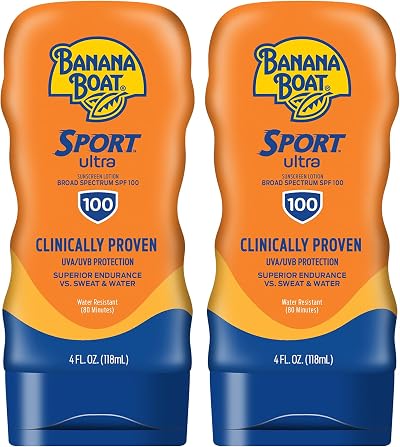 Banana Boat Sport Performance SPF 100 Sunscreen Lotion 4oz 2pk Broad Spectrum