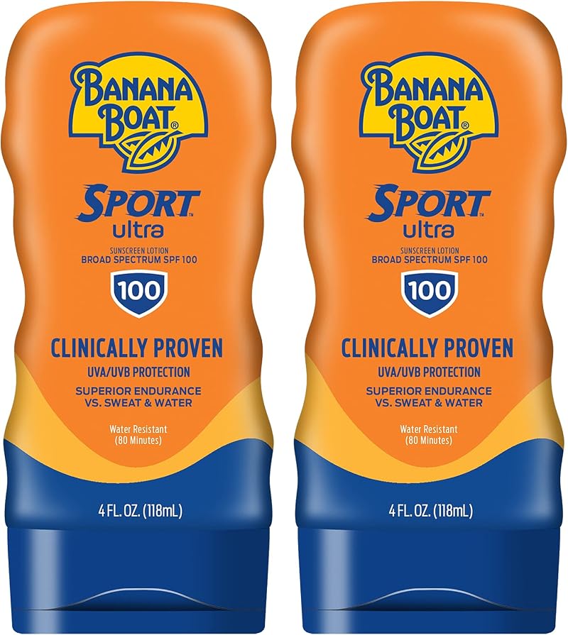Banana Boat Sport Performance SPF 100 Sunscreen Lotion 4oz 2pk Broad Spectrum