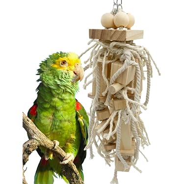 thumbnail image 2 of Parakeet Toys,Paradise Series Aurora's Amulet Handmade Bird Toy Parrot... 2 of 14