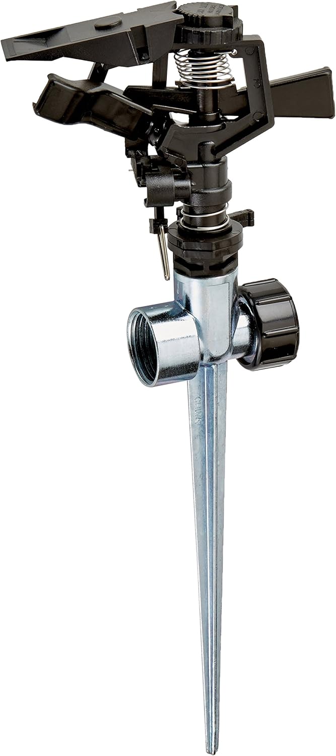 Orbit SunMate HoseEnd 58362N Impact Sprinkler on Zinc Spike, 2Pack