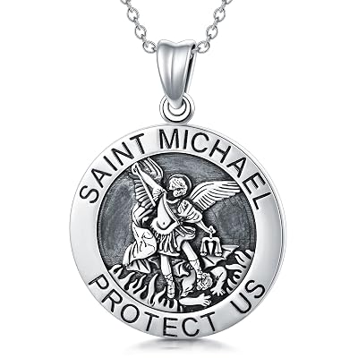 St Michael Coin Pendant Gift 