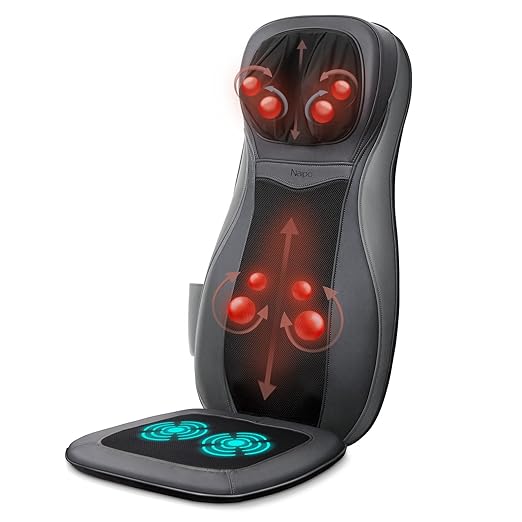 Naipo Back Massager Shiatsu Massage Seat Cushion for Full Back and Neck with Heat Function Black Friday deal