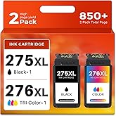 (2 Pack) 275XL Ink Cartridges 276XL Compatible Replacement for Canon 275 XL and 276 XL Works with PIXMA TR4720 TS3522 TR4700 