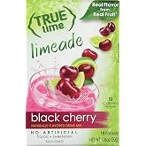 True Black Cherry Limeade Drink Mix, 10 Count, Pack of 4