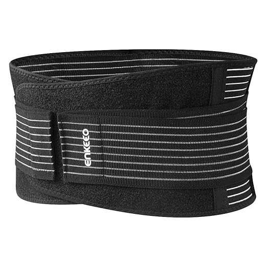 title=Enkeeo Fascia Addominale Respirante Dimigrante Snellente Regolabile 55-97 cm,