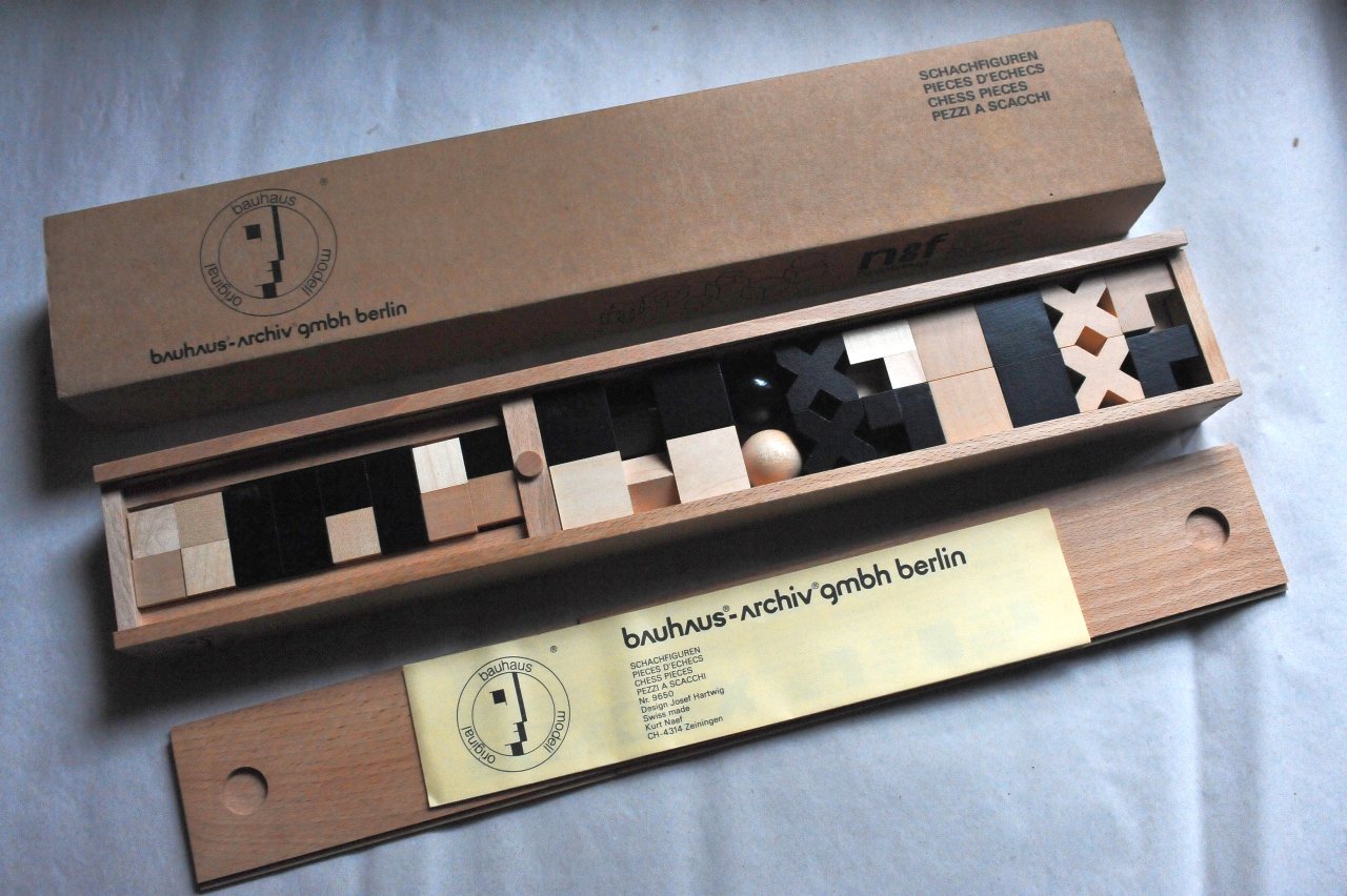 Bauhaus Chess Set [Without Chess Board]