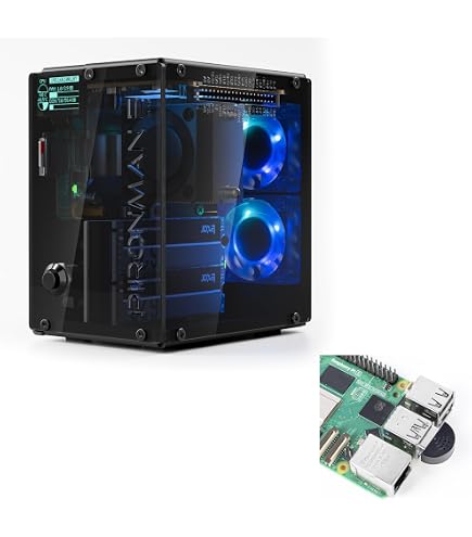 Amazon.com: Pironman 5-MAX Dual NVMe M.2 SSD PCIe PC Case with 27W