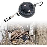 bssiwbepon Retractable Bow Hoist Tree Stand Bow Hunting Accessories and Deer Hunting Equipment Saddle Bow Pull Up Rope 33ft Heavy Duty (1, Black)
