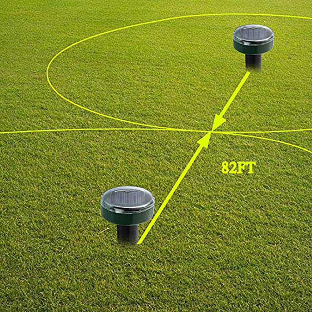 Amazon Co Jp ほくろのリペラ 芝生の庭の庭の屋外の防水害虫駆除のための超音波太陽動力を与えられたげっ歯類のは虫除けの害虫のリペラ虫よけの防除 4パック スポーツ アウトドア