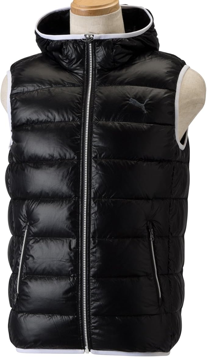 Amazon プーマ Puma ライトダウンベスト 9011 01 ブラック S アウトドア アウトドアジャケット 通販