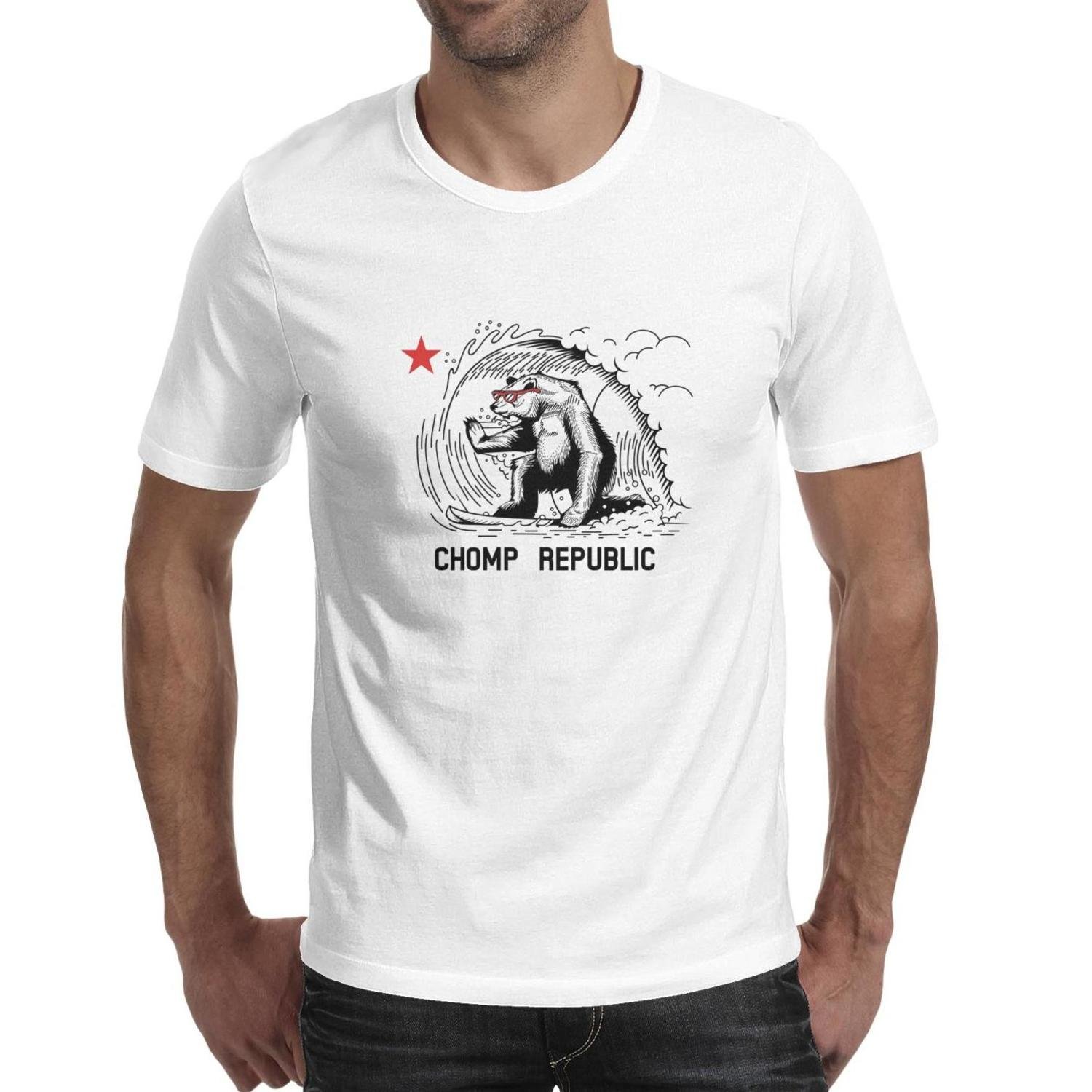S Surfing California Bear Summer T Shirts Cool Short Sleeve Fashion Crew Neck T Shirt Tees