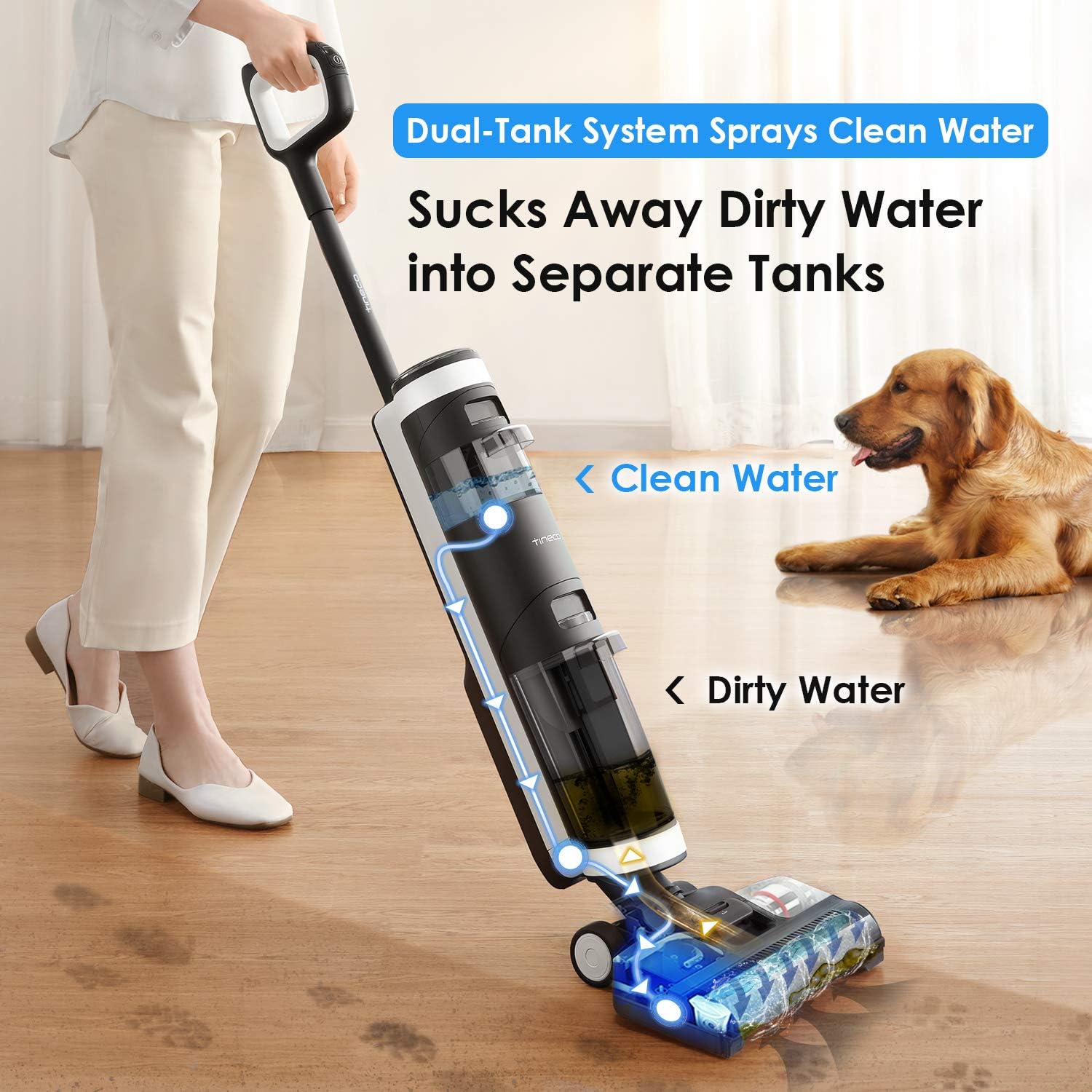 Tineco Floor ONE S3 Cordless Hardwood Floors Cleaner - Image 5