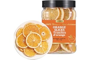 Premium Dried Orange Slices 5 Oz/142g,Dehydrated Dried Oranges.100% Pure & No Additives,No Sugar Added.