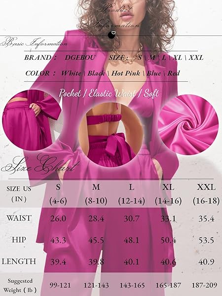 AI’MOURI SEXY 2 PIECE OUTFITS FOR WOMEN, SUMMER SATIN SLEEVELESS LACE-UP CROP TOPS AND WIDE LEG PANTS MATCHING SETS (RED, S)