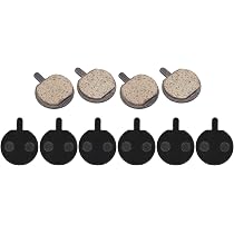 5 Paires Plaquettes Frein Disque Vélo - Résine Noire L-02 - VTT, Scooter Électrique - Freinage Silencieux
