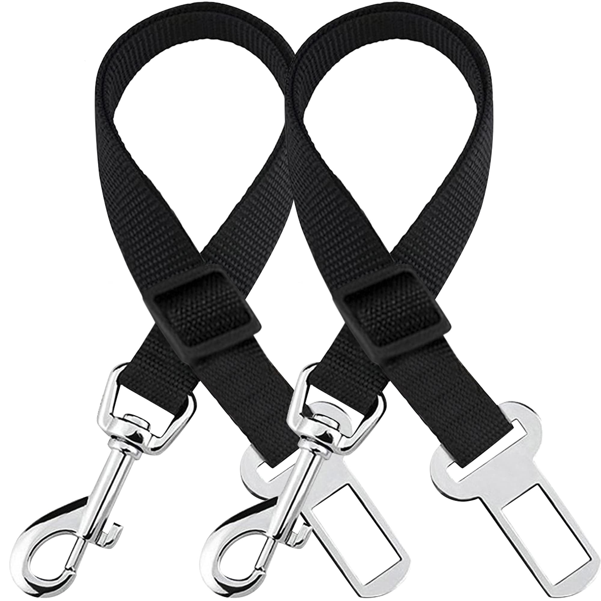 Photo 1 of SunGrow Dog Seat Belt for Car, Adjustable Nylon Pet Seatbelt, Supports All Cars, Dog Car Leash Seat Belt, Seatbelt for Dogs, Cats & Ferrets Travel Harness