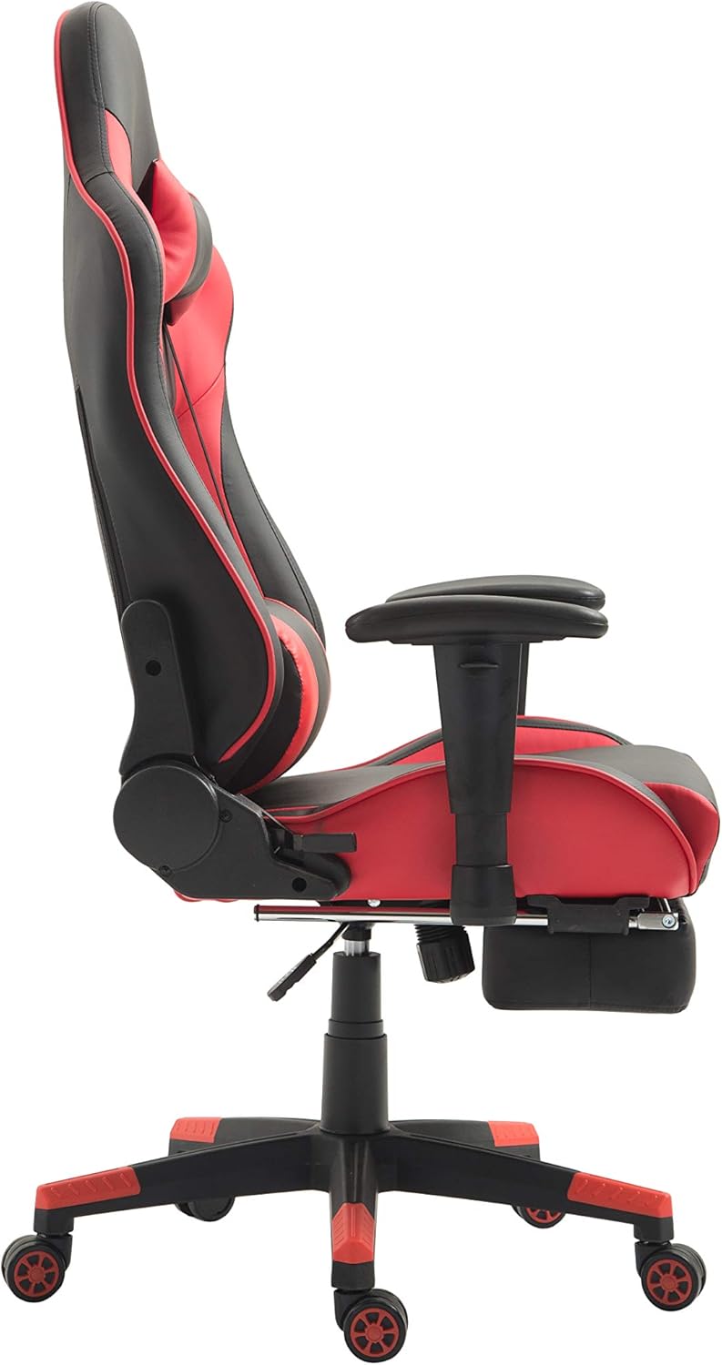 Black Blue Gaming Chair Leather High Back Racing Style Computer Pc Chair Ergonomic Desk Chair Swivel Gaming Chair With Lumbar Support And Headrest Office Products Home Office Furniture Cristap Pl