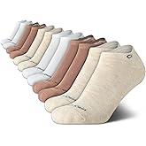 Calvin Klein Womens No Show Socks - 12 Pack Breathable Cushioned Athletic Performance Low Cut Running Socks for Women
