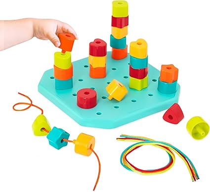 stacking peg board set toy