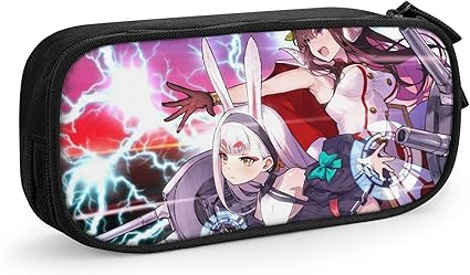 Amazon アズールレーン ペンポーチ 筆箱 可愛い 鉛筆箱 多機能 文房具収納 化粧ポーチ 収納ポーチ 小学生 高校生 大学生 男の子 女の子 子供 社会人用 人気 アニメグッズ 贈り物 Black 文房具 オフィス用品 文房具 オフィス用品