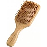 ZWS Bamboo Hair Brush, Wooden Hairbrush for Static &amp; Frizz-Free Styling | Natural Scalp Massage Detangling Brush, Eco-Friendly Bristles for All Hair Types, Travel Friendly Beauty Tool